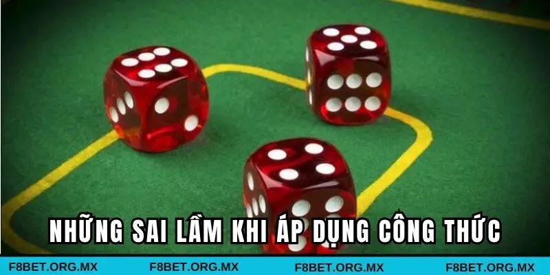 Những sai lầm có thể gặp khi áp dụng công thức